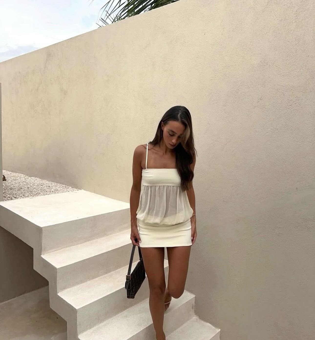 Romeo Cream Mini Dress